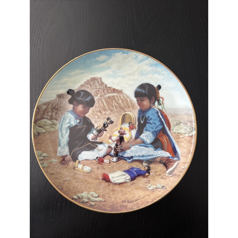1992 The Hamilton Collection Playing With Tradition Plate Collection